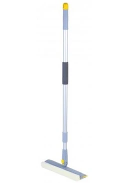 Швабра для мытья окон с губкой Eco Fabric 25 см (телескопическая ручка 82-133 см)