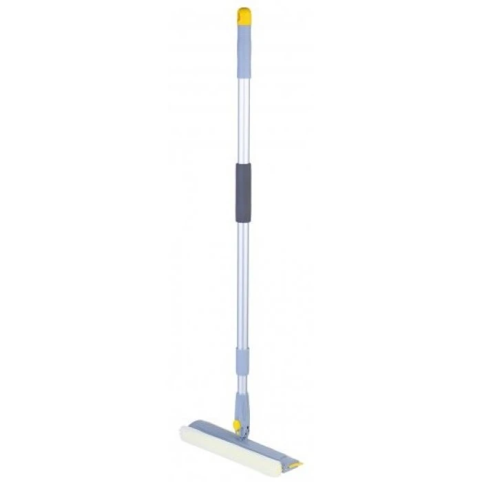 Швабра для мытья окон с губкой Eco Fabric 25 см (телескопическая ручка 82-133 см) - 