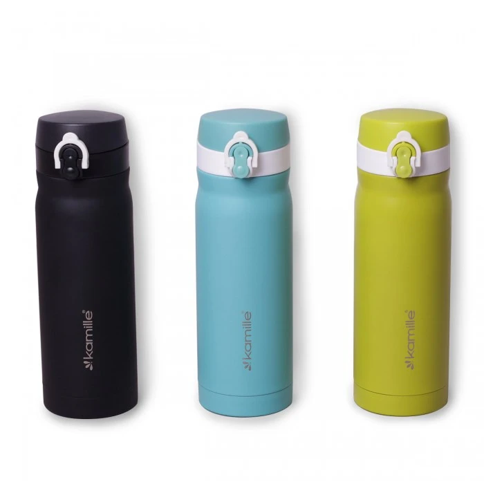 Термос-бутылка Kamille из нержавеющей стали КМ-2005А, 450 мл - 