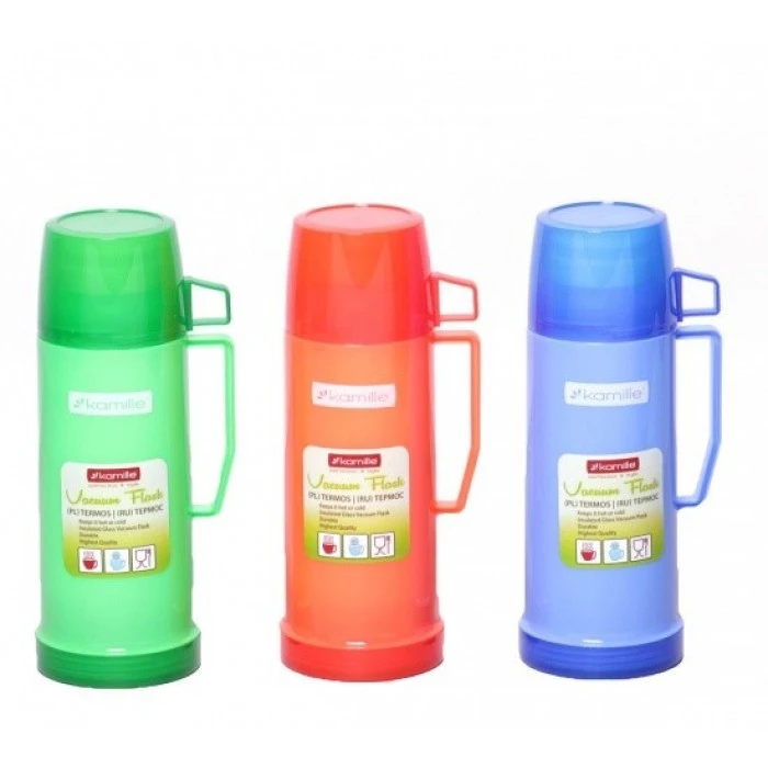 Термос Kamille 450мл со стеклянной колбой  - 