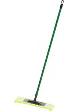 Швабра - полотер для пола Dreamland, микрофибра, рукоятка 110 см (зеленая)