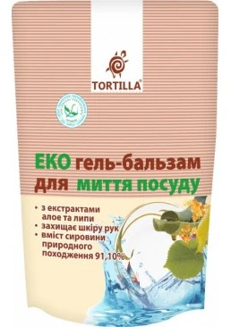 Эко гель-бальзам для мытья посуды Tortilla запаска, 500 мл