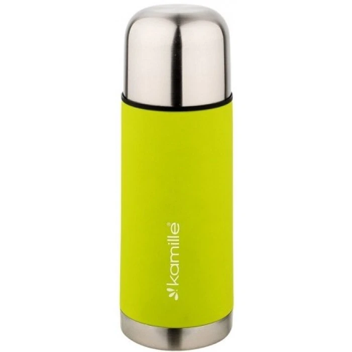Термос Kamille из нерж. стали с прорезиненным покрытием KM-2001A, 500 мл  - 