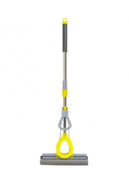 Швабра Eco Fabric PVA-насадка 33 см м'яка, з телескоп. ручкою 98-127 см; 2 віджими (Колір в асортименті)