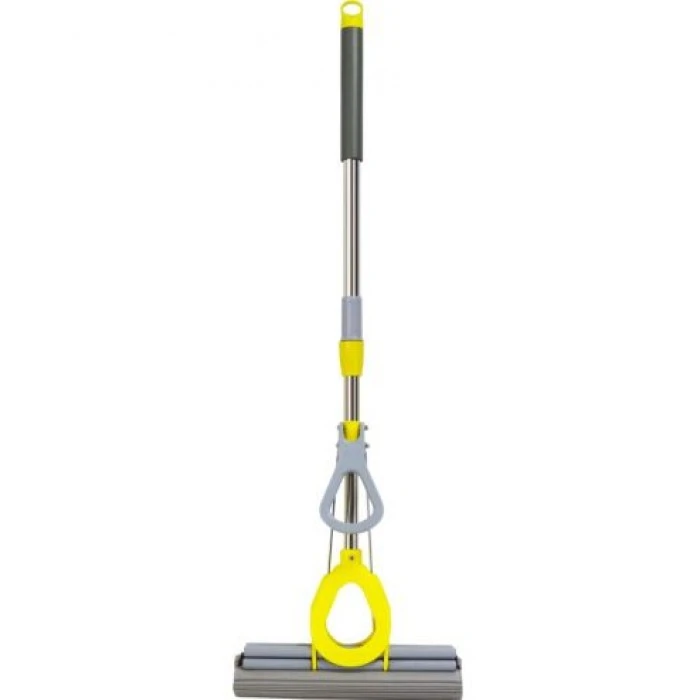 Швабра Eco Fabric PVA-насадка 33 см м'яка, з телескоп. ручкою 98-127 см; 2 віджими (Колір в асортименті) - 