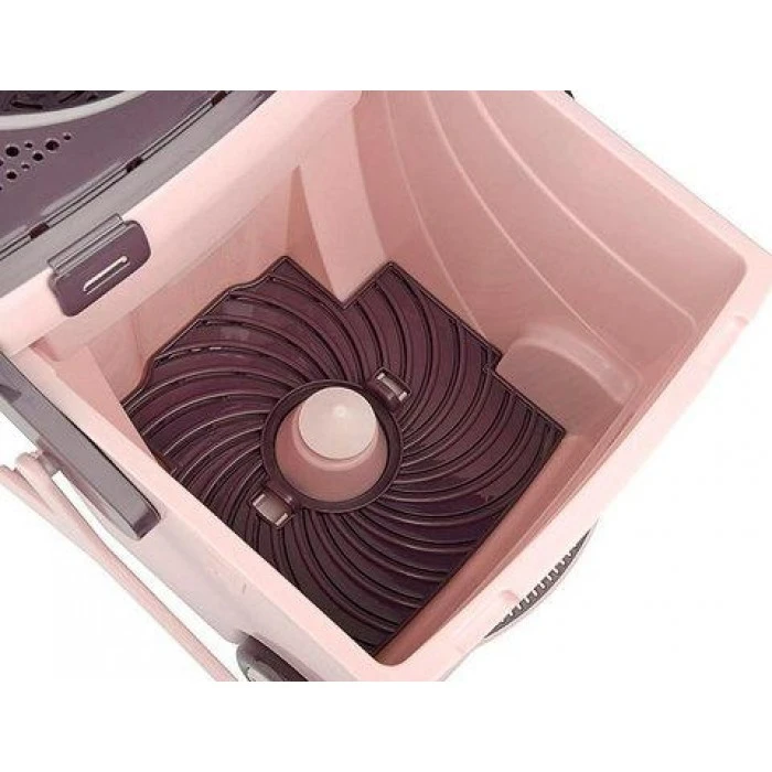 Набор для мытья пола швабра и ведро с отжимом раскладное BienStar Titiz (ведро с автоотжимом 5 л + швабра) - 