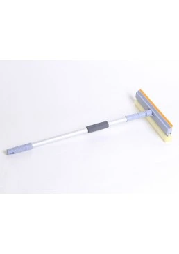 Швабра для мытья окон с губкой Eco Fabric 25 см (телескопическая ручка 60-98 см)