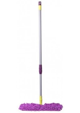 Полотер Valsar з двосторонньою насадкою з мікрофібри (40 см) з телескопічною ручкою 120 см (Колір в асортименті)
