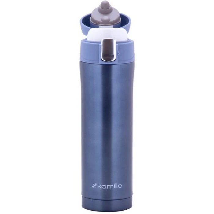Термос-бутылка из нержавеющей стали Kamille 2088, 450 мл - 