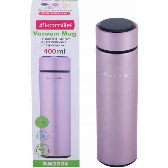 Розумний термос із датчиком температури води Kamille KM-2036, 400 мл - 