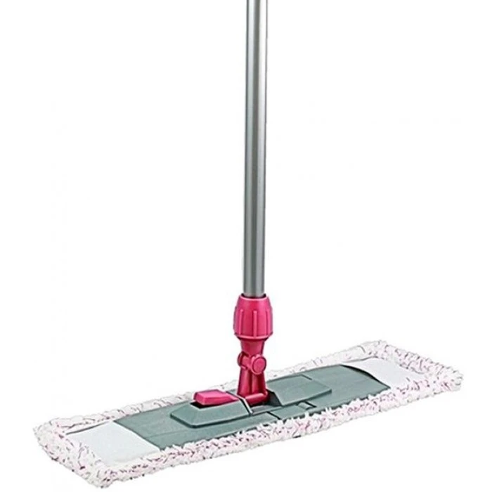 Швабра с плоской насадкой микрофибра EZ003 (44 х 13 см), ручка, 118 см - 