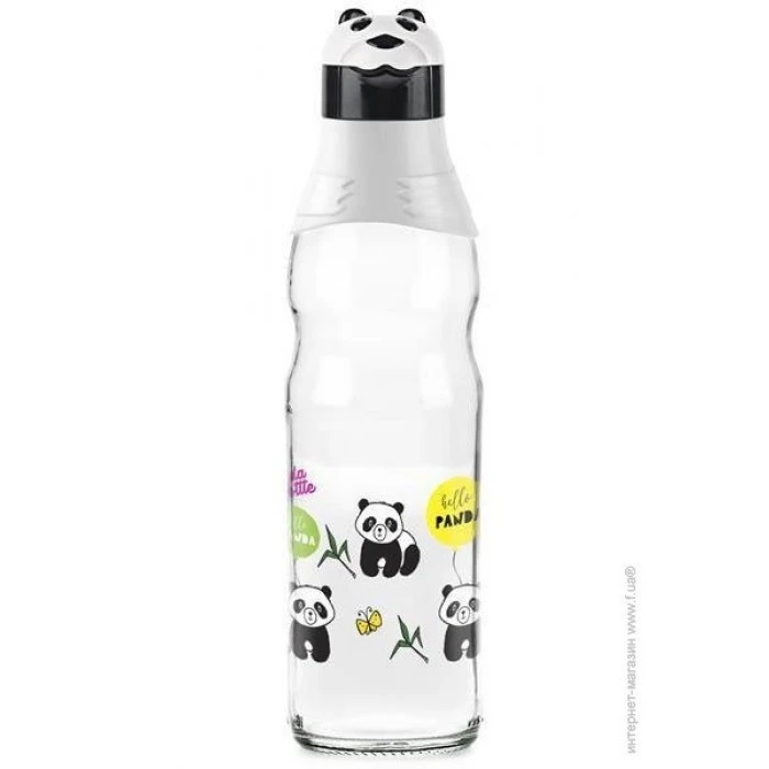 Бутылка для воды TITIZ PANDA стекло, 1 л - 