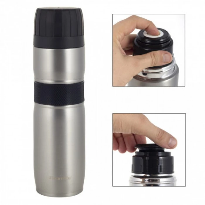 Термос питьевой Kamille KM-2039-Gray серый, 950 мл  - 