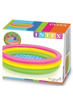   Детский надувной бассейн Intex Радуга от 2 лет, 147х33 см
