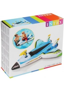 Надувной плот Intex 57536 Самолет, 117х117 см (цвет в ассортименте)