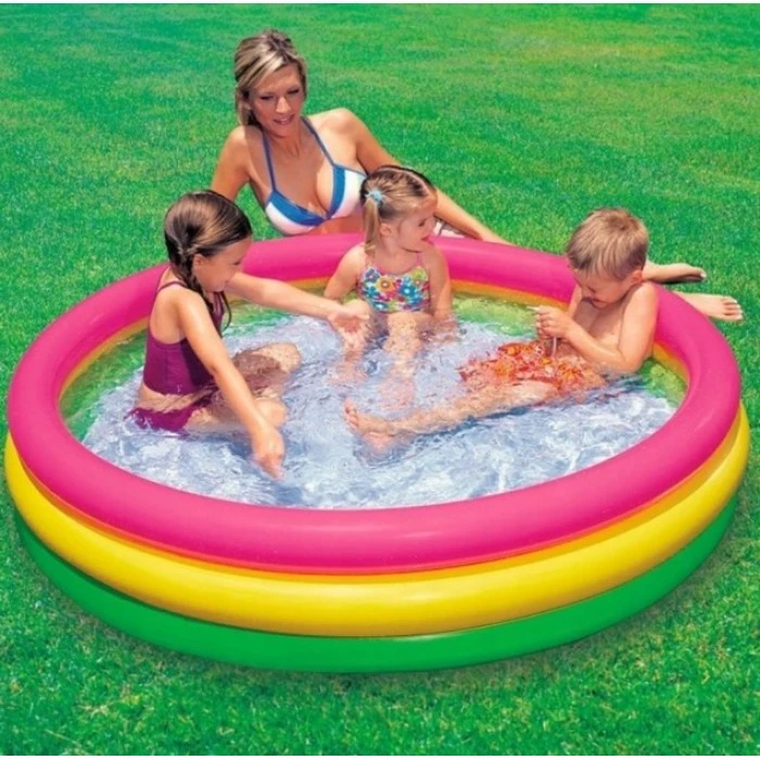   Дитячий надувний басейн Intex Веселка від 2 років, 147х33 см - 