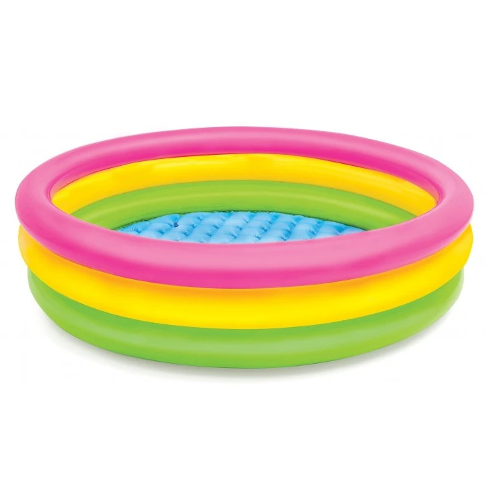 Бассейн надувной Intex Радуга 114х25 см, 136 л - 