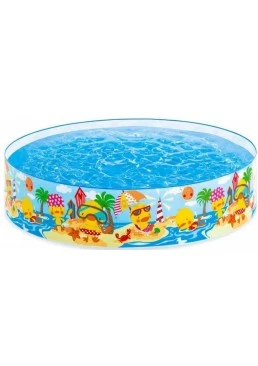 Дитячий басейн Intex Качиний риф 122 см, 218 л