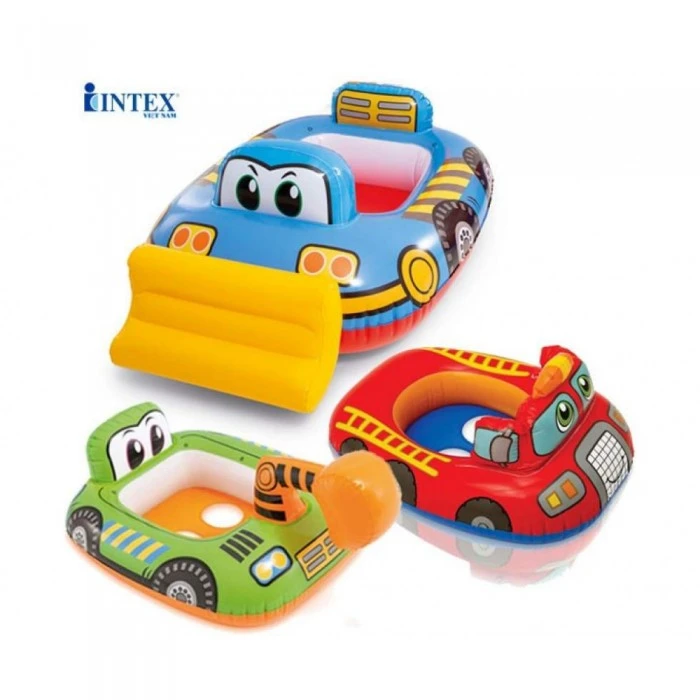 Надувной круг со спинкой Intex 59586 3 вида для мальчиков от 1 года, 1 шт - 