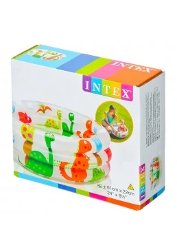 Детский надувной бассейн Intex Динозаврики 61х22 см, 33 л