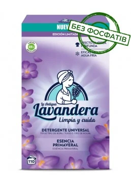 Стиральный порошок Lavandera Esencia Primaveral универсальный со свежим весенним ароматом, 5.5 кг (110 стирок)