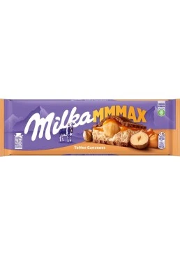 Шоколад Milka з цільними лісовими горіхами та карамеллю, 300 г