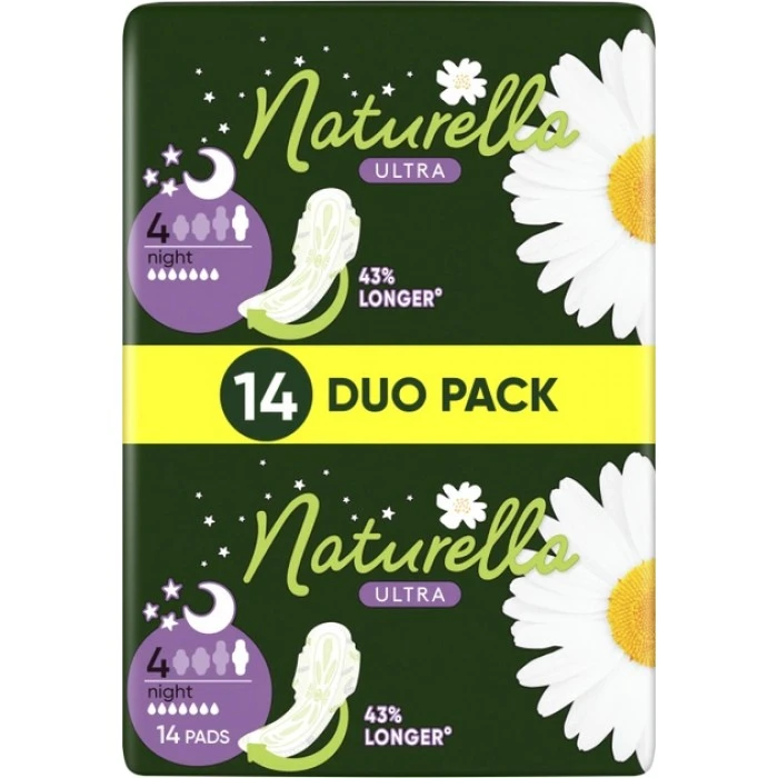 Гігієнічні прокладки Naturella Ultra Night, 14 шт (7 крапель) - 