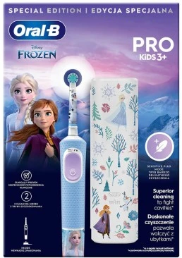 Електрична зубна щітка Oral-b Braun Pro Pro D103 Kids Frozen з футляром, 3+ років