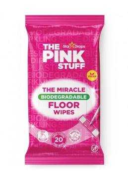 Вологі серветки для підлоги The Pink Stuff Biodegradable Floor Wipes, 20 шт