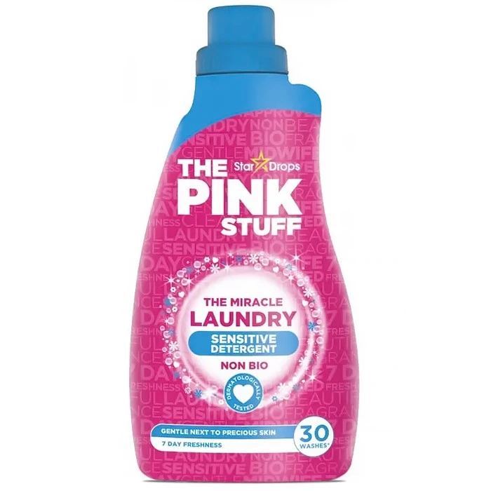 Гіпоалергенний гель для прання The Pink Stuff Sensitive Non Bio, 960 мл (30 прань) - 