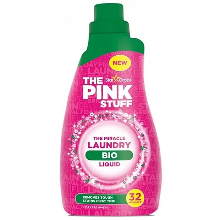 Универсальный гель для стирки The Pink Stuff Bio, 960 мл (30 стирок) - 