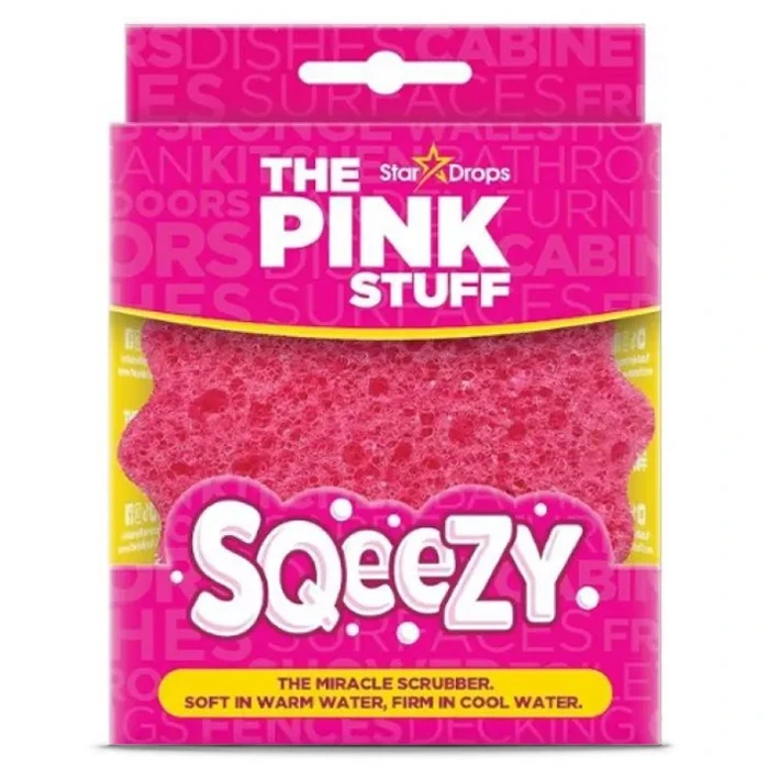 Губка для уборки The Pink Stuff Sqeezy Miracle Scrubber, 1 шт - 