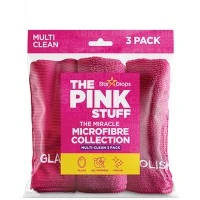 Салфетки микрофибровые универсальные The Pink Stuff Microfibre collection multi-clean 30 х 30 см, 3 шт