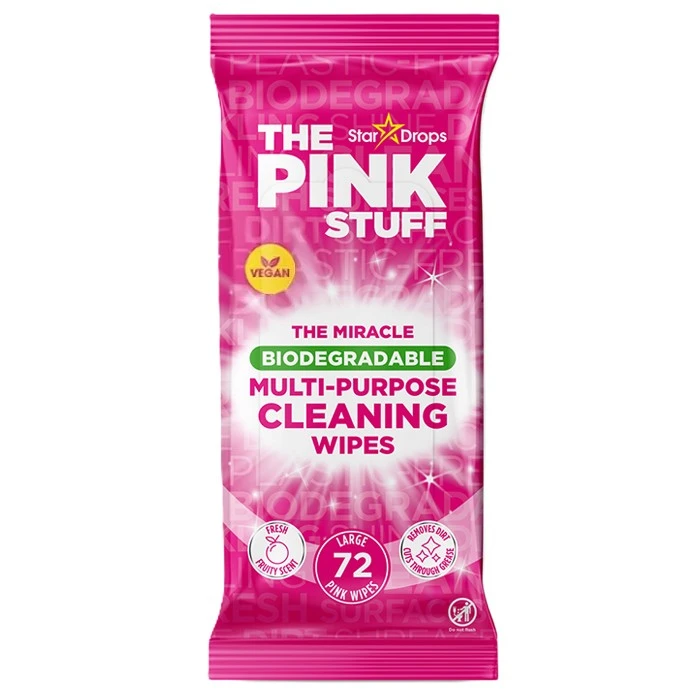 Влажные салфетки для уборки The Pink Stuff Multi-Purpose Cleaning Wipes, 72 шт - 