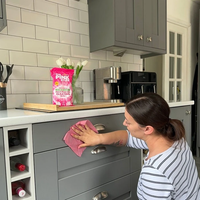 Влажные салфетки для уборки The Pink Stuff Multi-Purpose Cleaning Wipes, 72 шт - 