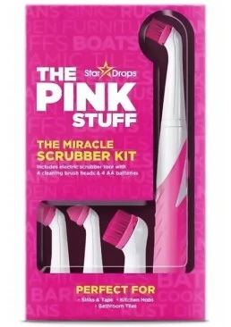 Щітка для прибирання The Pink Stuff Scrubber Kit, 4 насадки