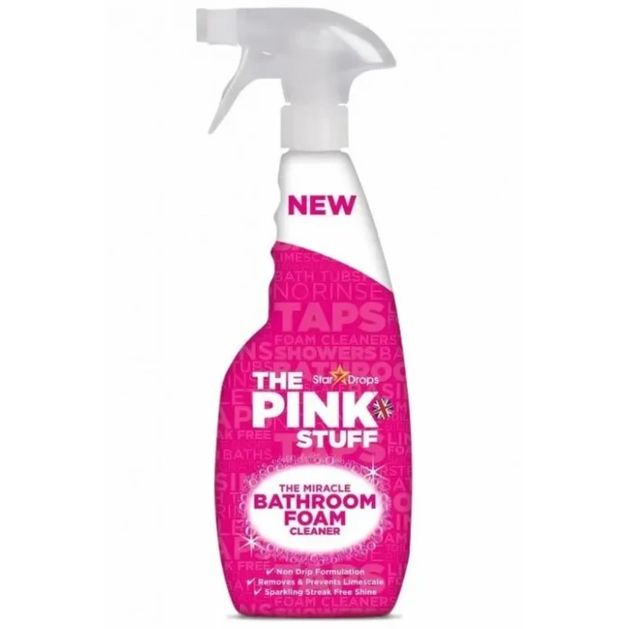 Спрей-піна для чищення ванної кімнати The Pink Stuff, 750 мл - 