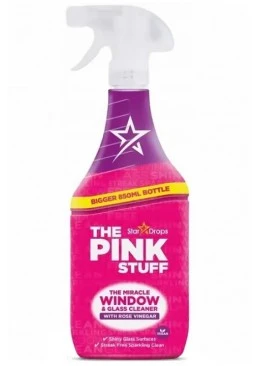 Cпрей для миття вікон The Pink Stuff з оцтом, 850 мл