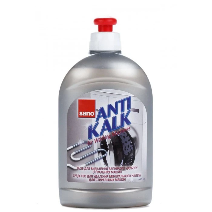 Засіб для видалення накипу в пральних машинах Sano ANTI KALK, 500 мл - 