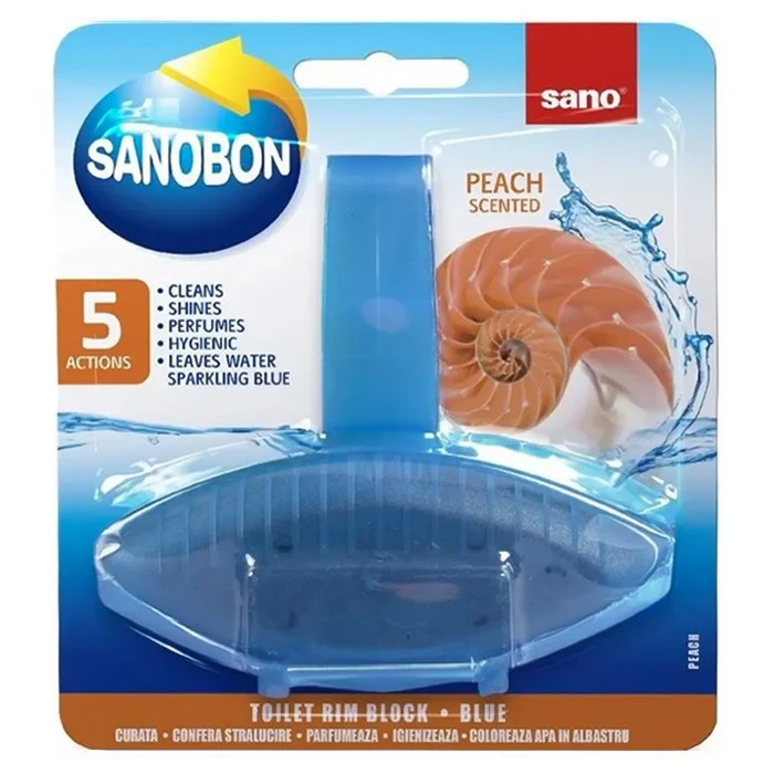Туалетный блок Sano Peach Scented с ароматом персика, 55 г - 