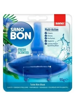 Туалетный блок Sano Fresh Scented с ароматом свежих цветов, 55 г