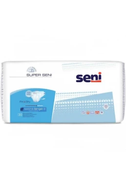 Підгузки для дорослих Seni Super, розмір Extra Large (130-170 см), 6 крапель, 30 шт