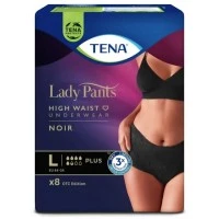 Урологічні труси Tena Lady Pants Plus Black, розмір L, 5.5 крапель, 8 шт.