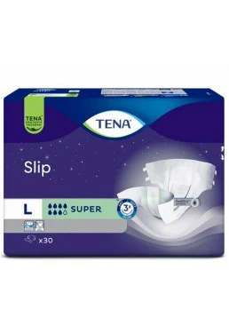 Підгузки для дорослих TENA Slip Super, розмір L (92-144 см), 7 крапель, 30 шт.