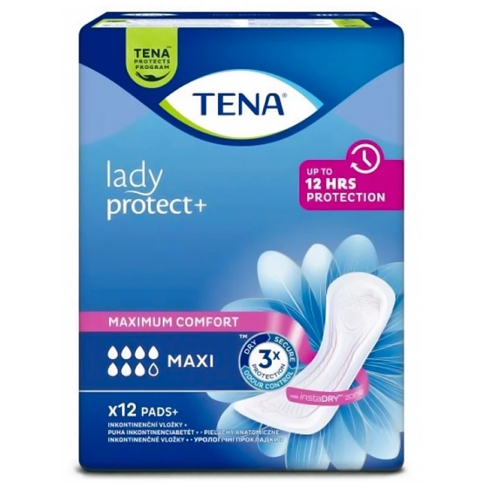 Урологические прокладки Tena Lady  Protect+ Maxi, 7 капель, 12 шт. - 