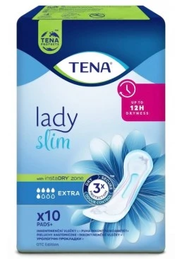 Урологические прокладки Tena Lady Slim Extra,  5 капель, 10 шт. 