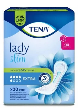 Урологические прокладки Tena Lady Slim Extra, 5 капель, 20 шт.