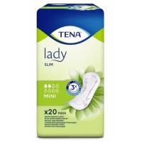 Тонкие урологические прокладки Tena Lady Slim Mini, 2 капли, 20 шт.