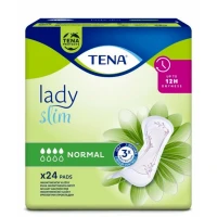 Тонкие урологические прокладки Tena Lady Slim Normal, 4 капли, 24 шт.