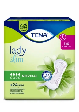 Тонкие урологические прокладки Tena Lady Slim Normal, 4 капли, 24 шт.
